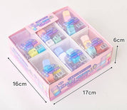 Pastel/Clear LED Tetris  Clicker Keyboard Keycap Keychain