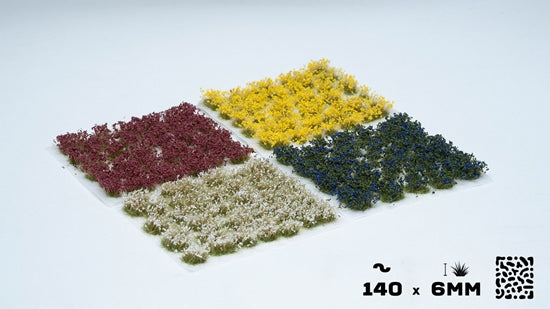 Gamers Grass: Wild Flowers Tuft Set: Wild (Yellow, Purple, White, Blue)