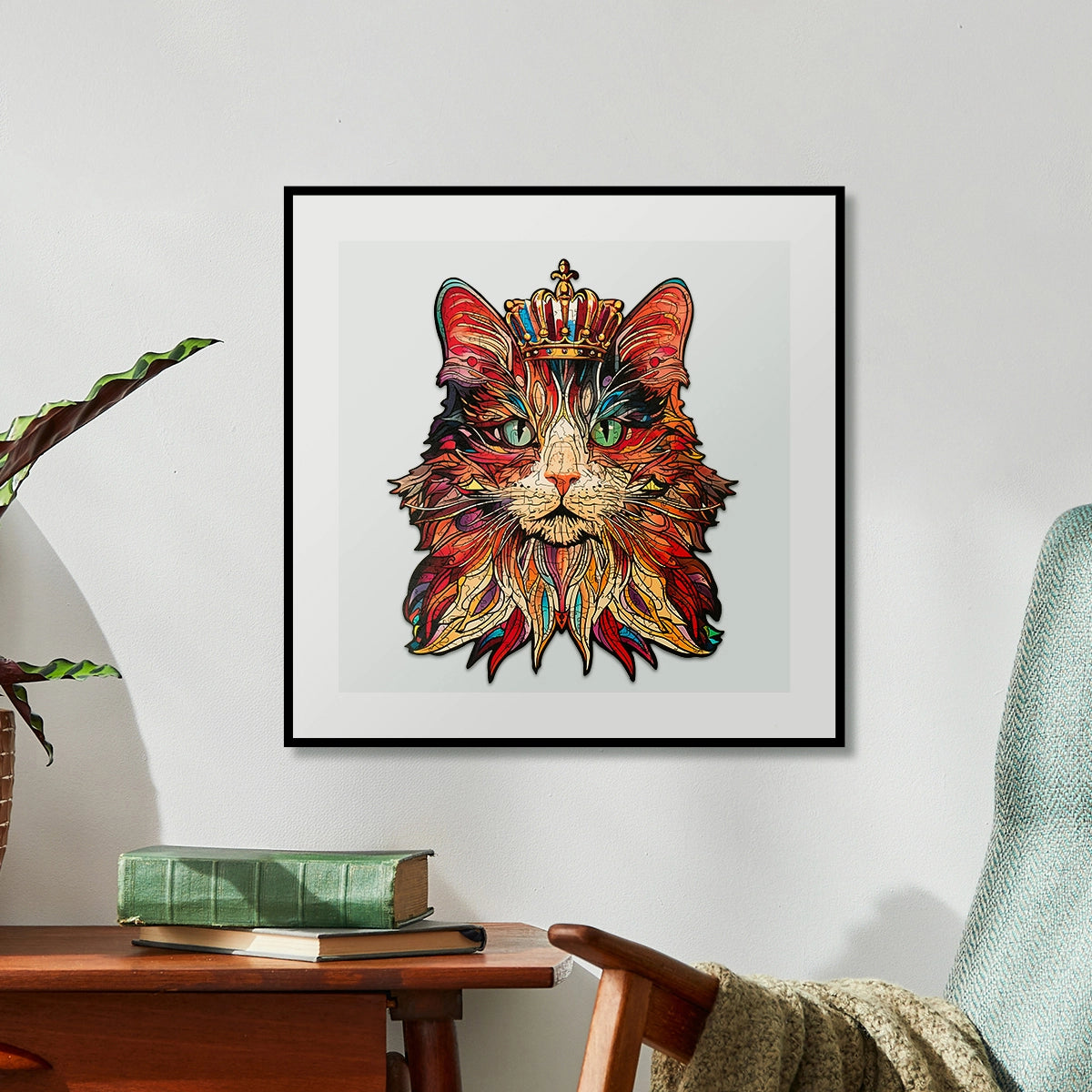 Rowood Wooden Jigsaw Puzzle - Cat King
