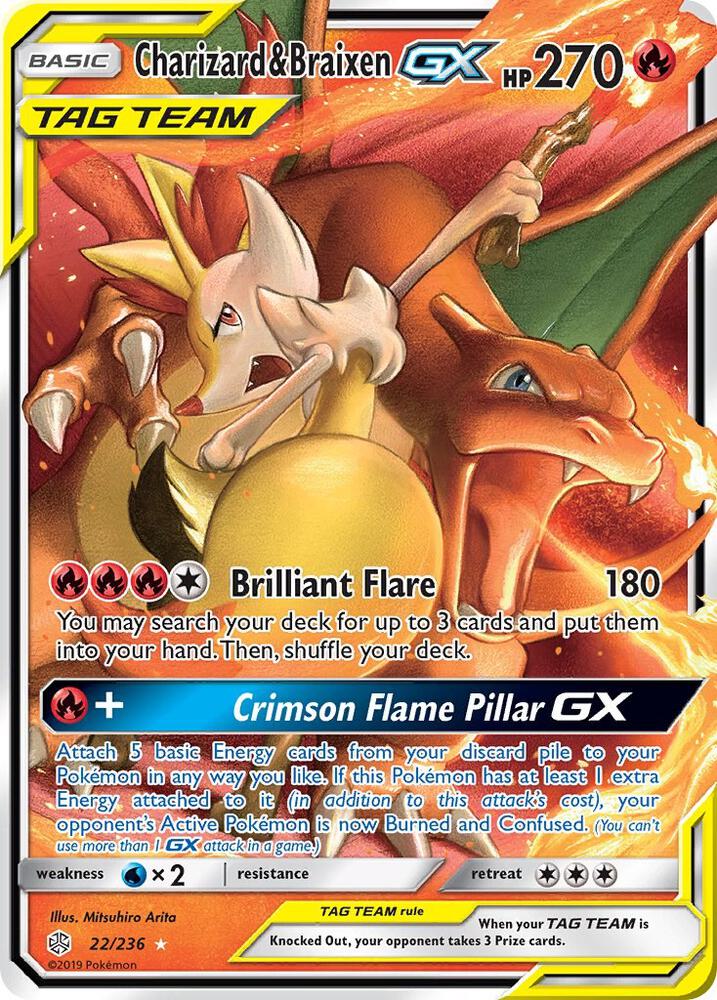 Charizard & Braixen GX - Fire
