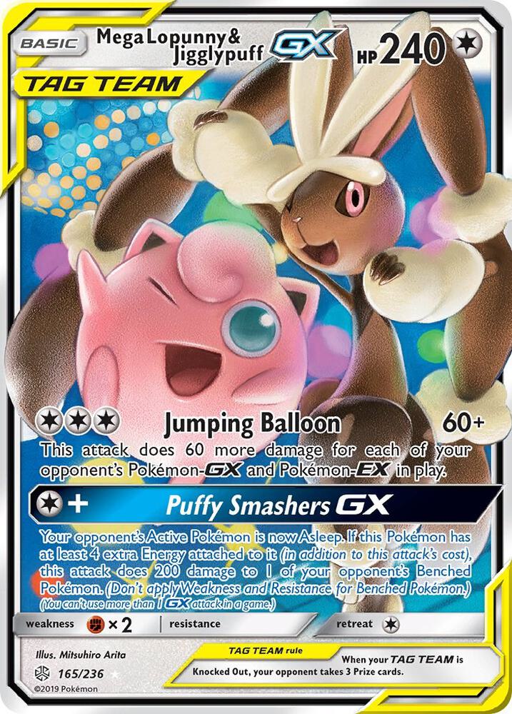 Mega Lopunny & Jigglypuff GX - Colorless - Tag Team