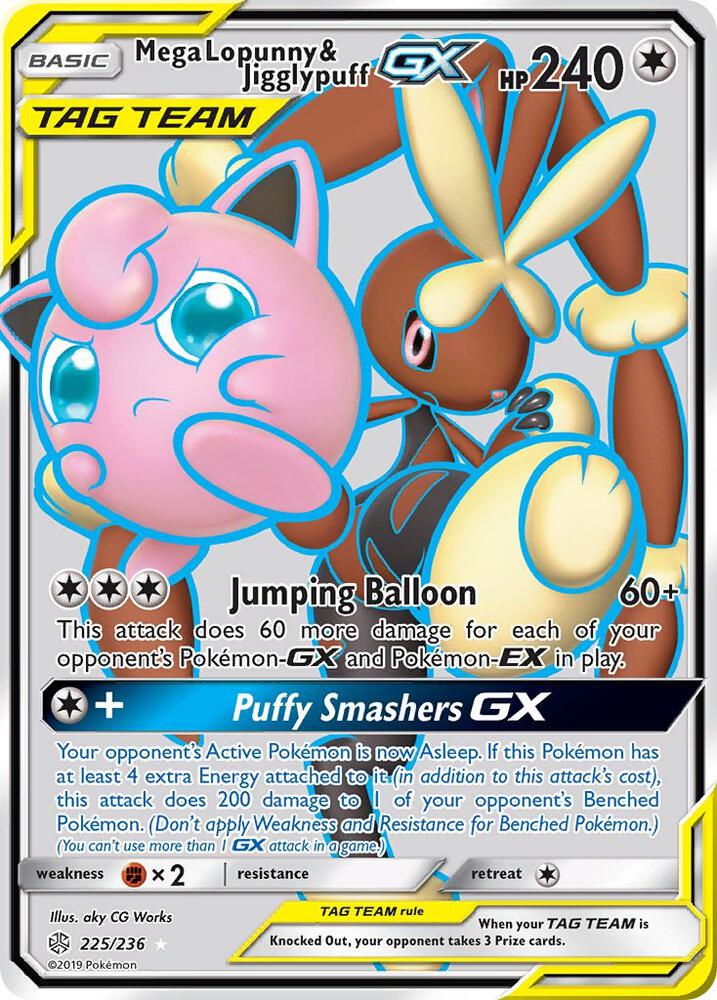 Mega Lopunny & Jigglypuff GX - Colorless - Tag Team
