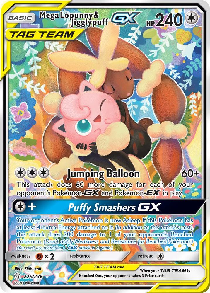 Mega Lopunny & Jigglypuff GX - Colorless - Tag Team