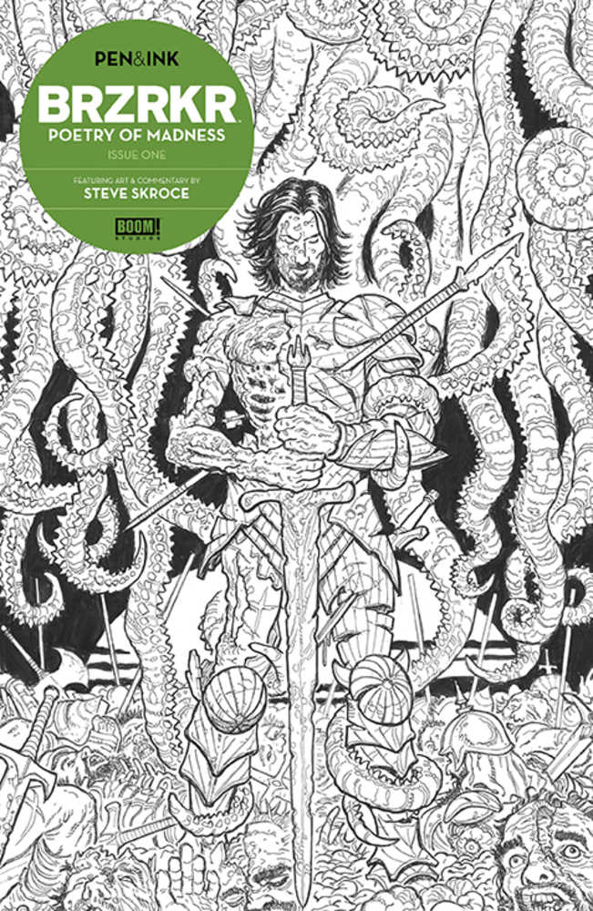 BRZRKR Poetry Of Madness Pen & Ink Cover A Skroce