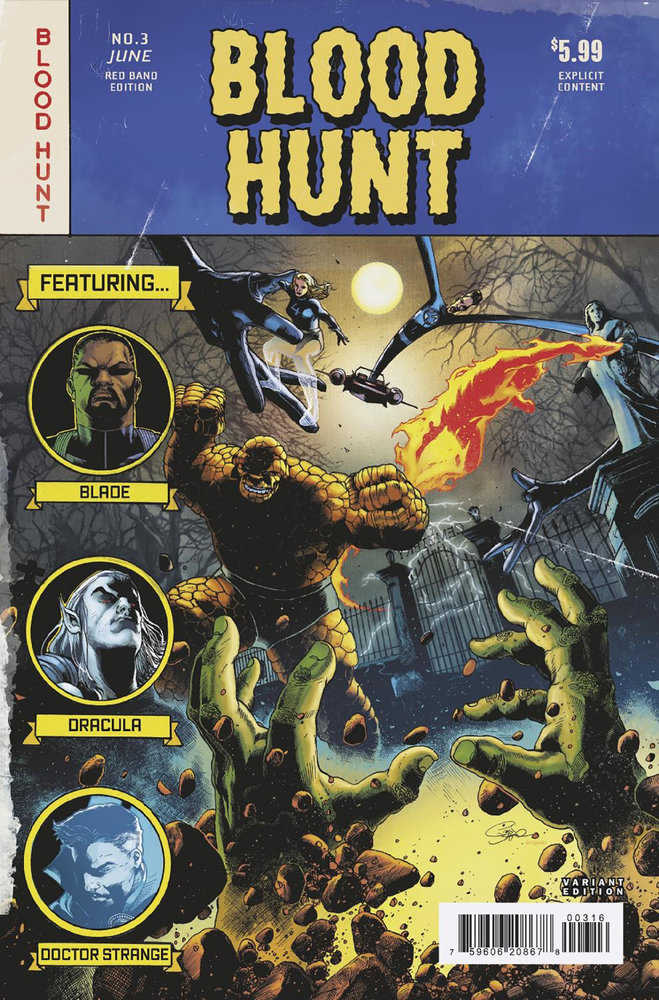 Blood Hunt: Red Band #3 1:25 Carlos Magno Bloody Homage Variant [Bh]