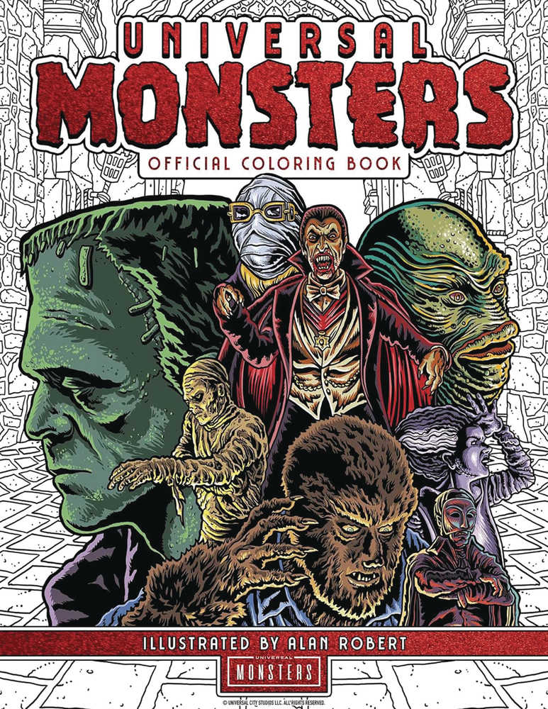 Universal Monsters Official Coloring Book Softcover