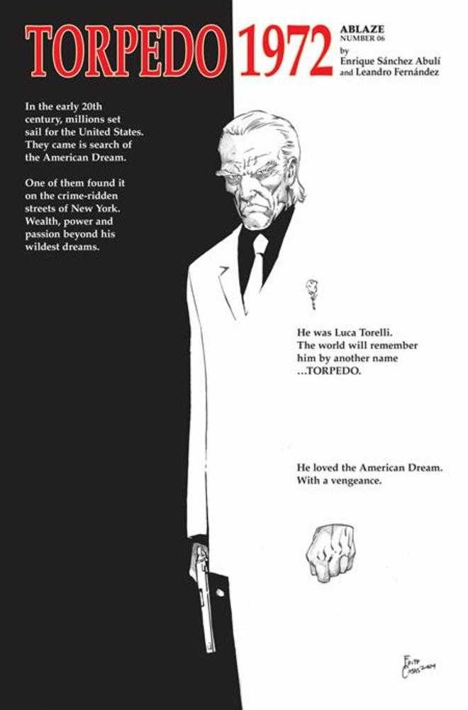 Torpedo 1972 #6 (Of 6) Cover C Fritz Casas Scarface Homage Variant (Mature)