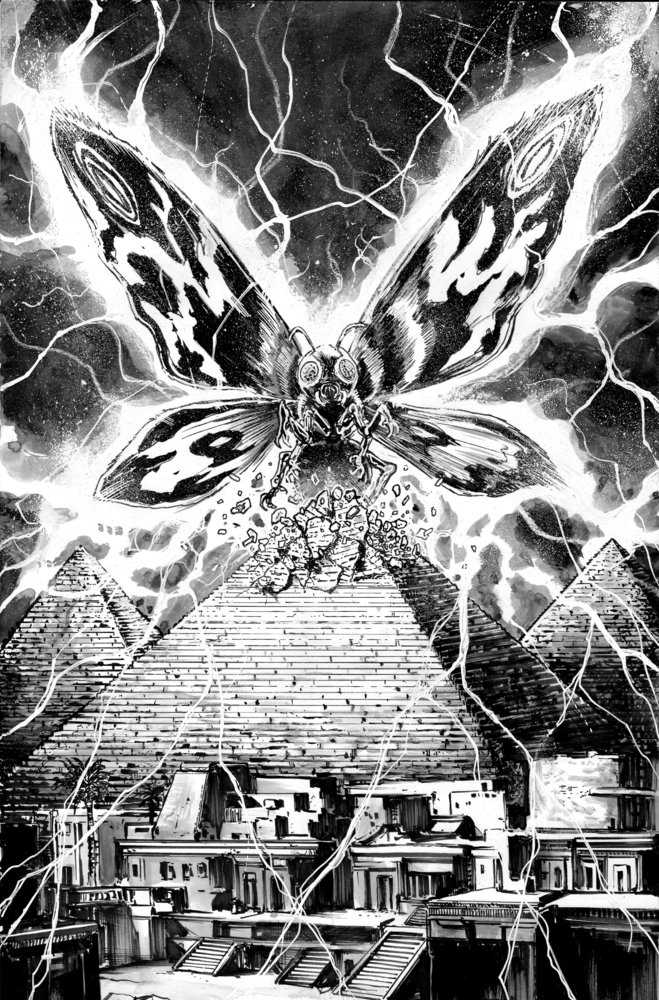 Godzilla: Here There Be Dragons II--Sons Of Giants #3 Variant Ri (10) (Smith Black & White  Full Art)