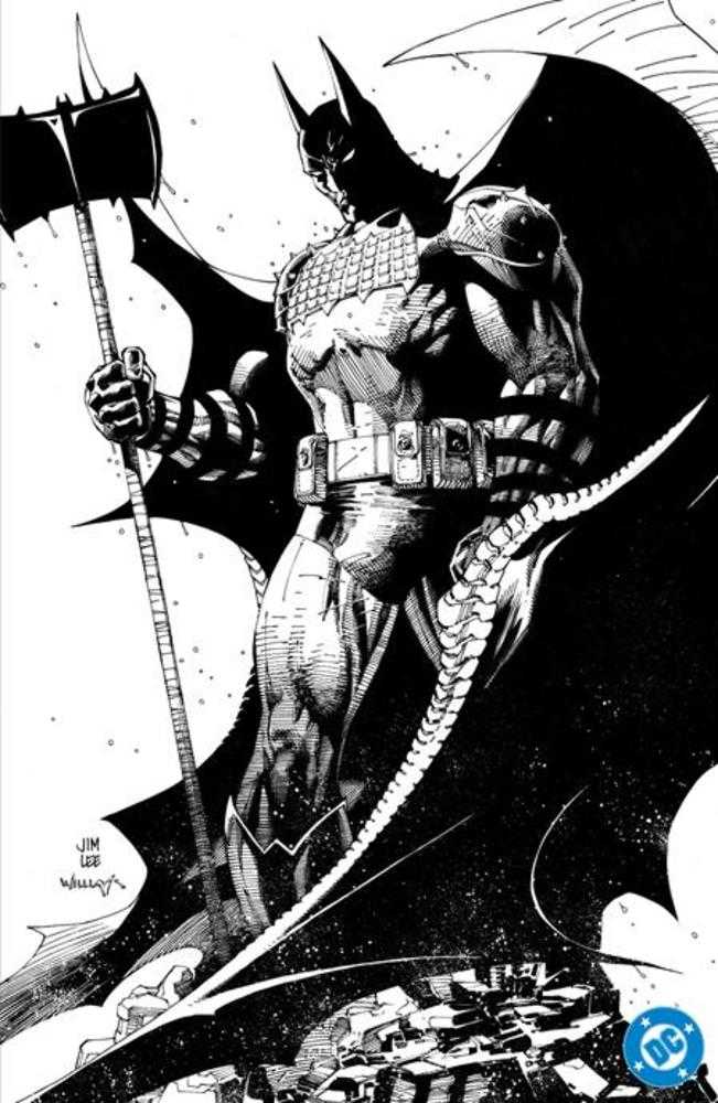 Absolute Batman #1 1:100 Jim Lee Black & White CVR H Card Stock Variant