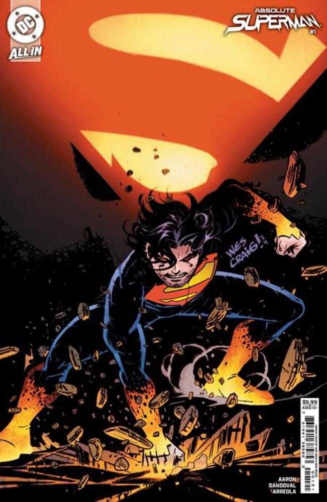 Absolute Superman #1 Cover B Wes Craig Card Stock Variant - ONE PER CUSTOMER