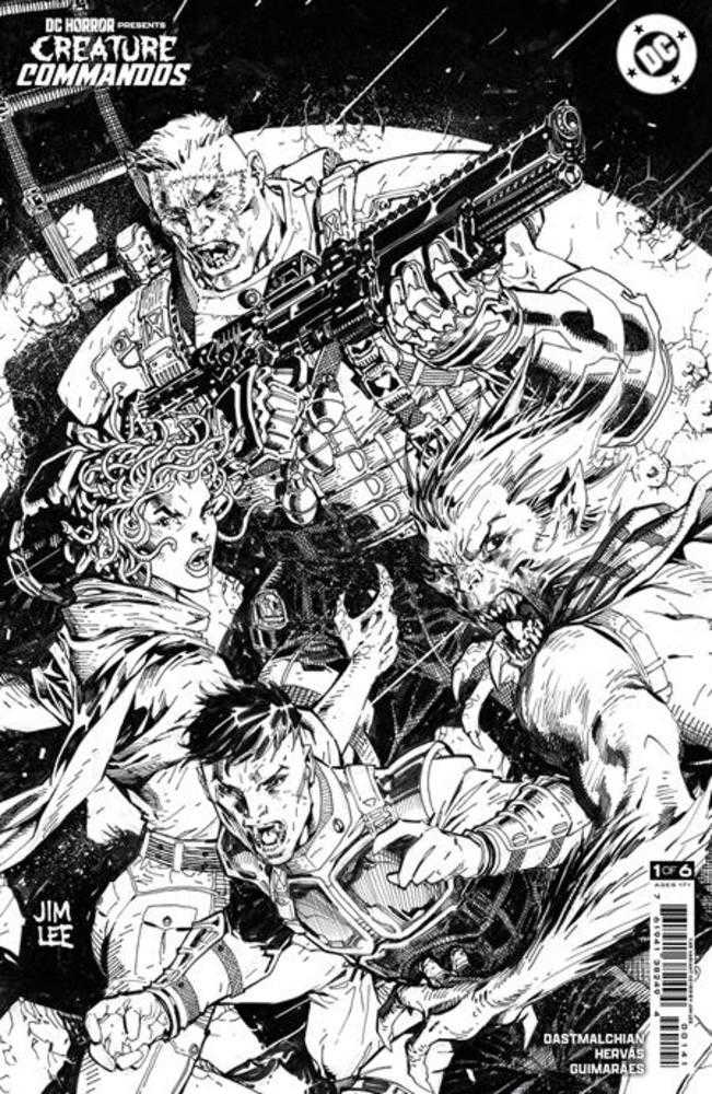 DC Horror Presents #1 1:25 Jim Lee Black & White Card Stock Variant (Mature)