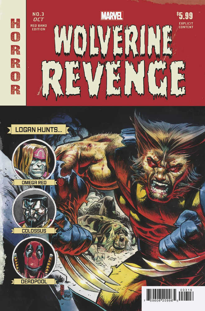 Wolverine: Revenge - Red Band #3 1:25 Nic Klein Homage Variant [Polybagged]
