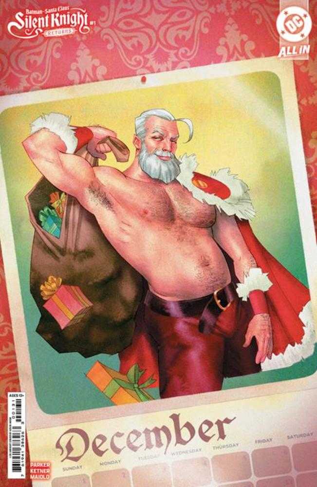 1:25 Batman Santa Claus Silent Knight Returns #1 (Of 5) Kevin Wada Card Stock Variant