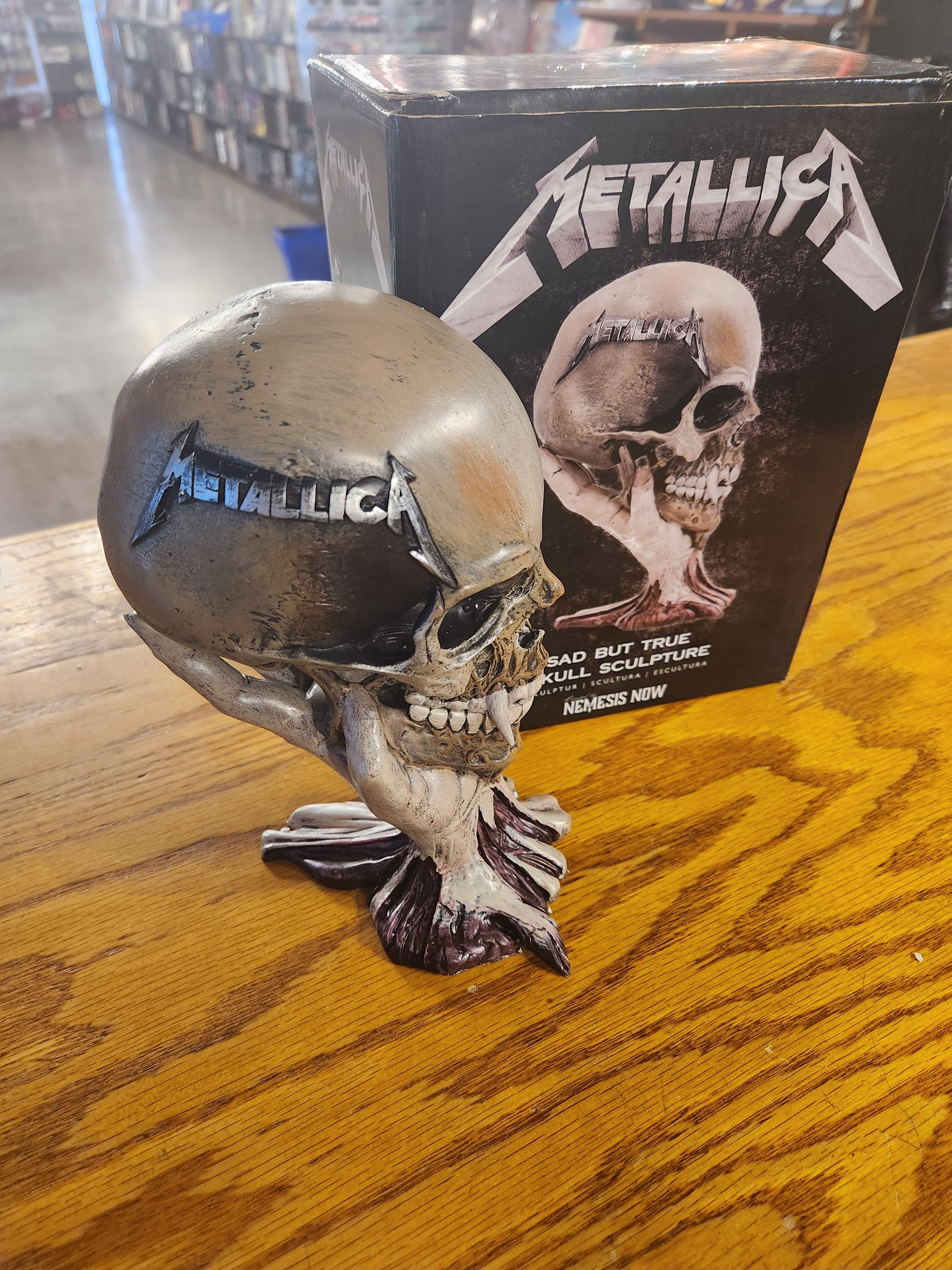 Sad But True Skull Sculpture