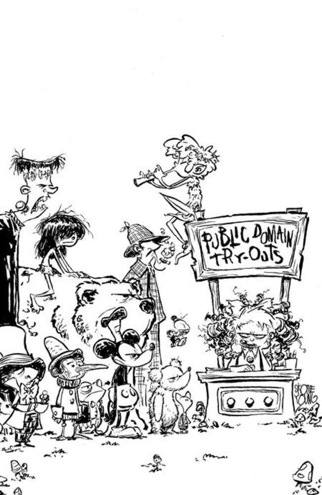 I Hate Fairyland (2022) #18 Cover D 1 in 25 Skottie Young Black & White Full Art Variant (Mature)