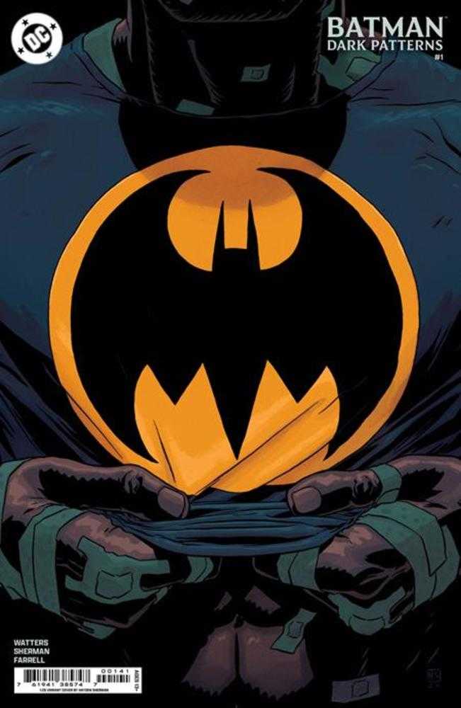Batman Dark Patterns #1 1:25 Hayden Sherman Minimal Trade Dress Card Stock Variant