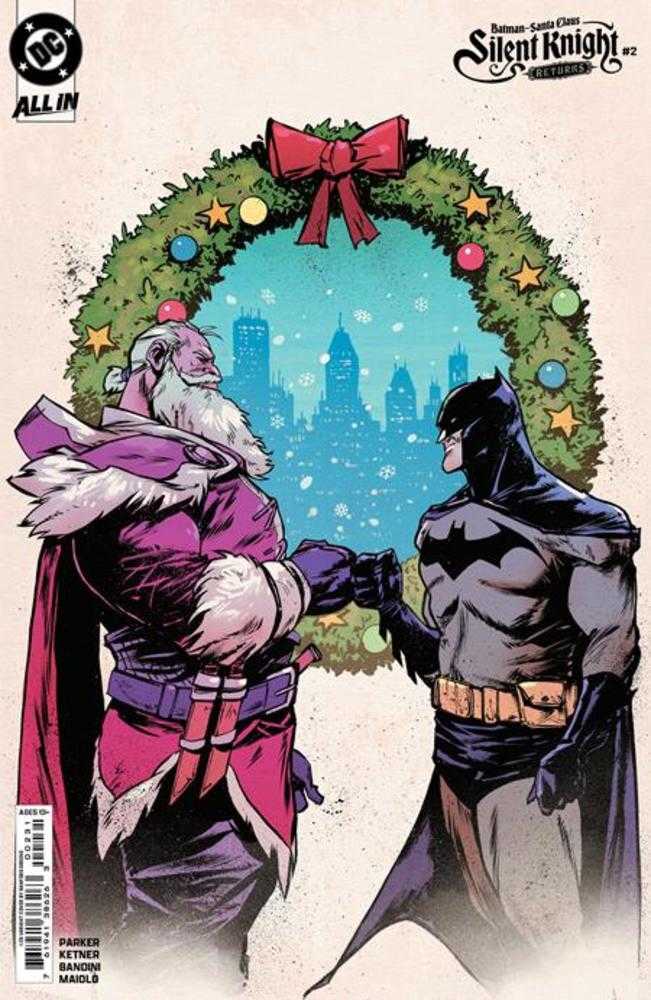 Batman Santa Claus Silent Knight Returns #2 1:25 Sanford Greene Card Stock Variant