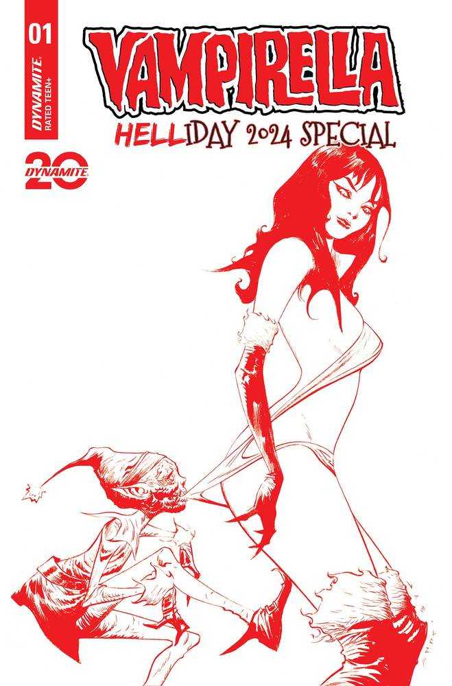 Vampirella Helliday 2024 Sp #1 Cover K Foc Bonus Red Lee Line