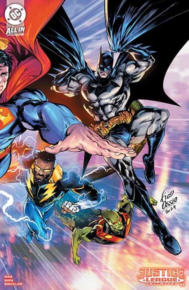 Justice League Unlimited #4 1:25 Fico Ossio Wraparound Card Stock Variant