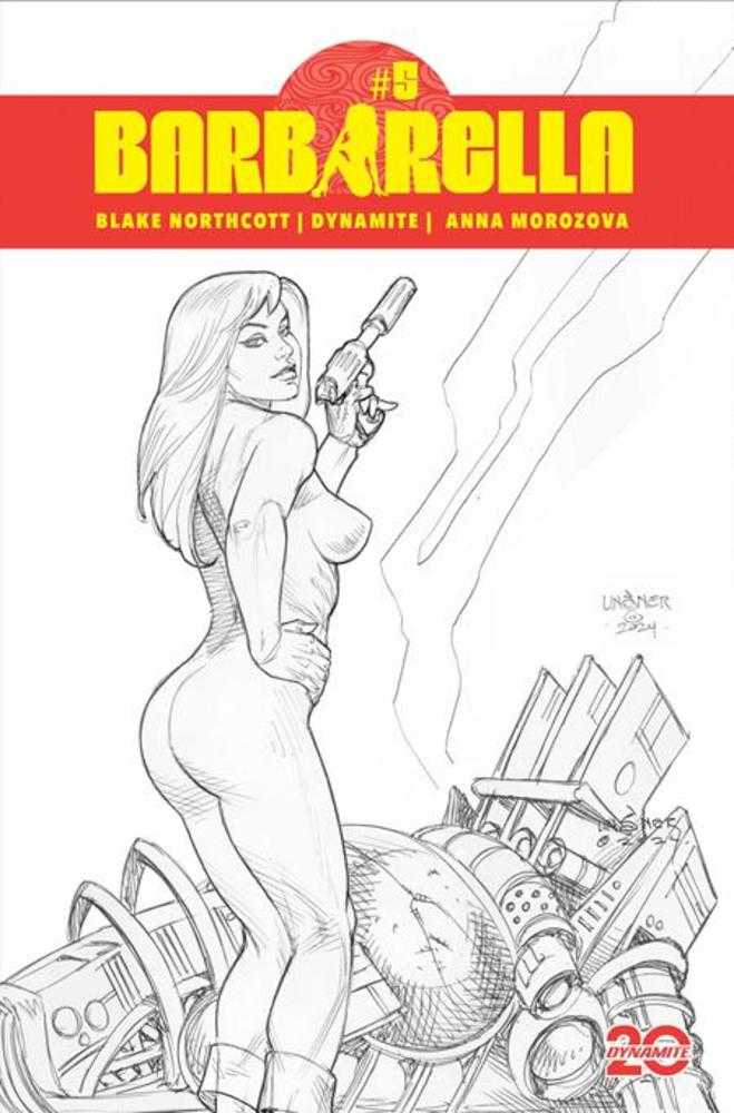 Barbarella #5 (Of 5) Cover G 1 in 10  Joseph Micheal Linsner Line Art Variant