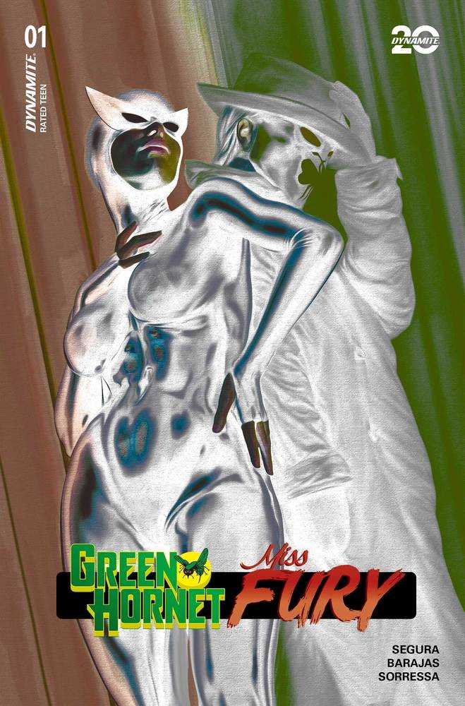Green Hornet Miss Fury #1 Cover Za Foc Spears Negative