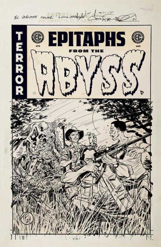 EC Epitaphs From The Abyss #9 1:20 Tom Fowler Black & White Artist Edition Variant