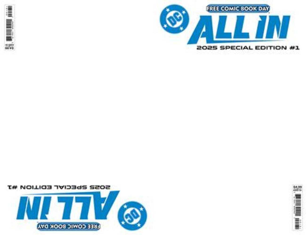 Free Comic Book Day 2025 - DC All In Absolute Universe 2025 Free Comic Book Day Special Edition Blank Variant *ONE PER CUSTOMER*