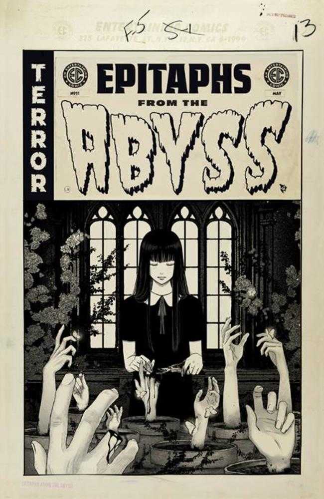 EC Epitaphs From The Abyss #11 1:20 Anwita Citriya Black & White Artist Edition Variant