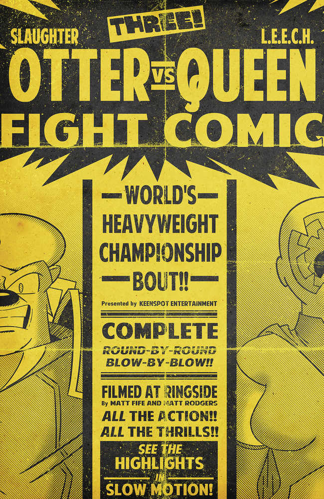 Slaughter Otter #3 Cover E Fight Poster Matt Rodgers