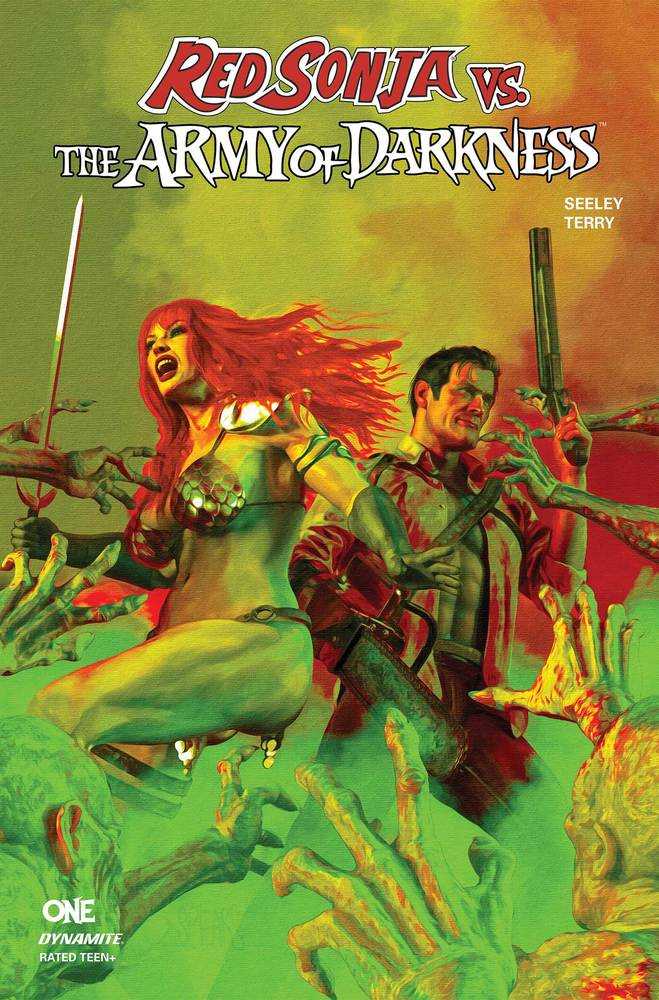 Red Sonja vs Aod #1 1:10 Copy Variant Edition Spears Green
