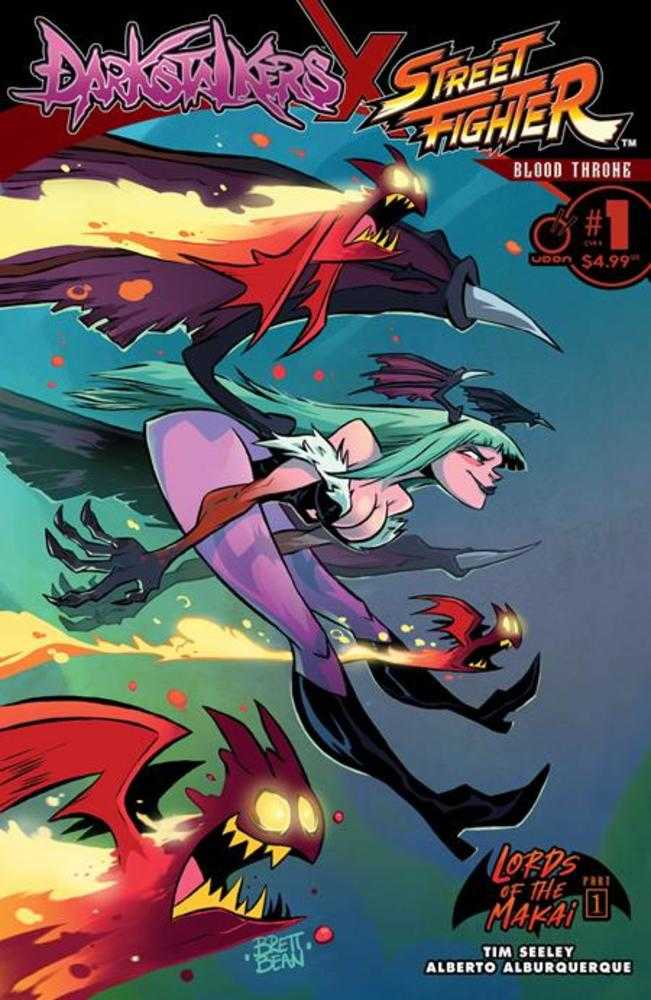 Darkstalkers X Street Fighter Blood Throne #1 (One Shot) Cover B Brett Bean Variant