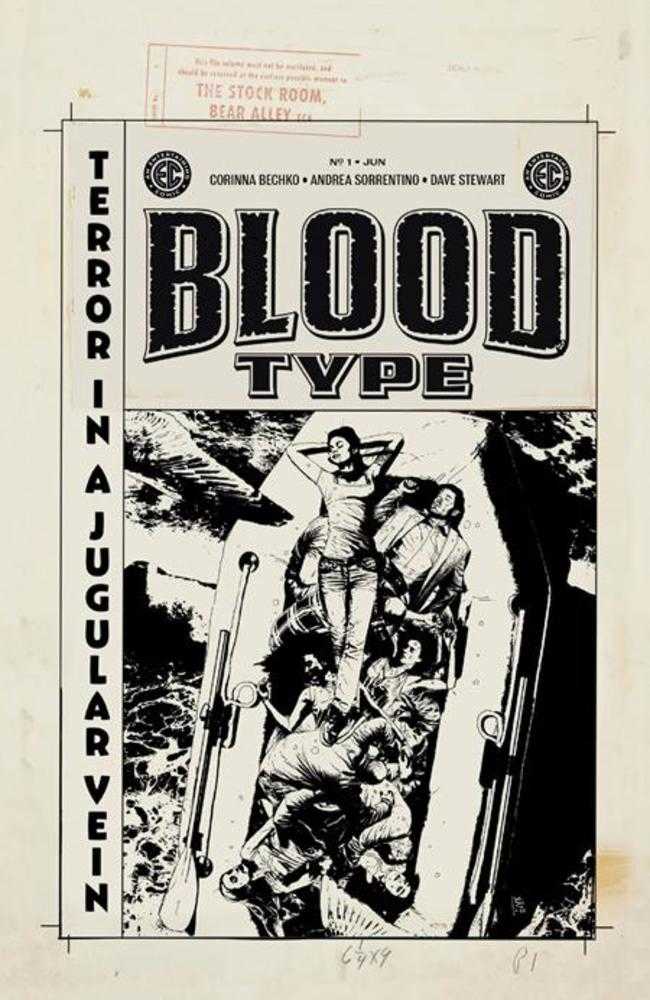 EC Blood Type #1 1:20 Andrea Sorrentino Black & White Artist Edition Variant