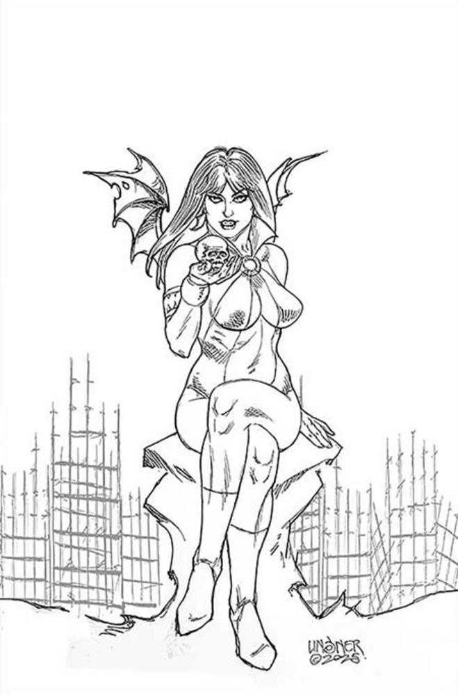 Vampirella Armageddon #1 1:20 Cover S Inc Joseph Michael Linsner Line Art Full Art Variant