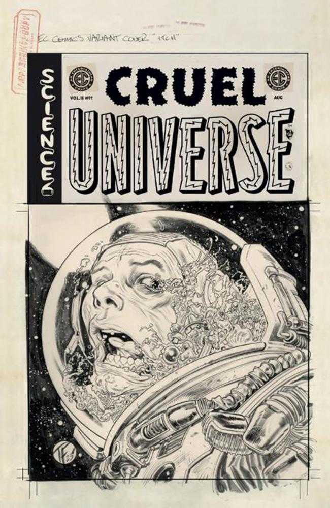 EC Cruel Universe 2 #1 1:20 Tom Fowler Black & White Artist Edition Variant