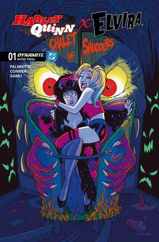Harley Quinn X Elvira #1 1:10 Cover M Amanda Conner Original Variant