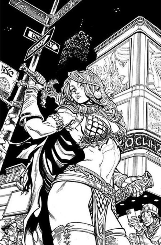 Sonja Reborn #1 1:15 Cover Q Chad Hardin Line Art Full Art Variant