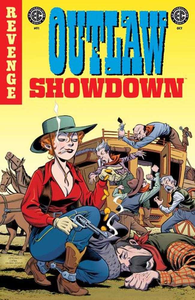EC Outlaw Showdown #1 1:10 Cover D Shawn Mcmanus EC Homage Variant