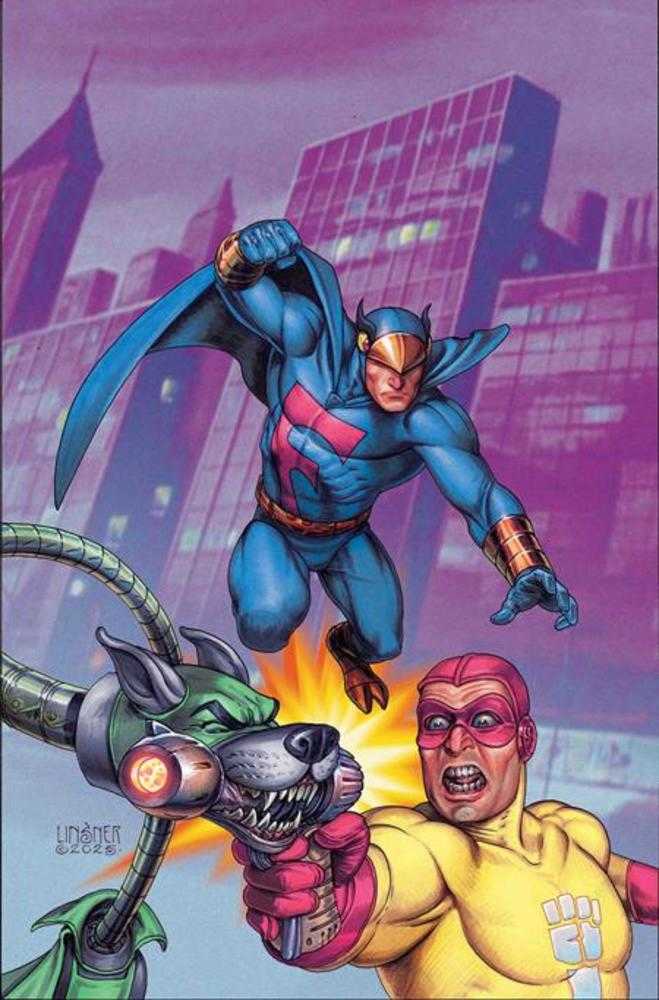 Blue Falcon & Dynomutt #1 1:10 Cover U Joseph Michael Linsner Foil Virgin Foc Bonus Variant