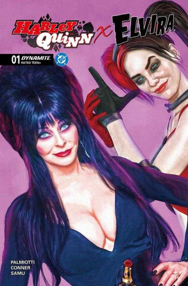 Harley Quinn X Elvira #1 1:10 Cover Y Mark Spears Pink Foc Bonus Variant
