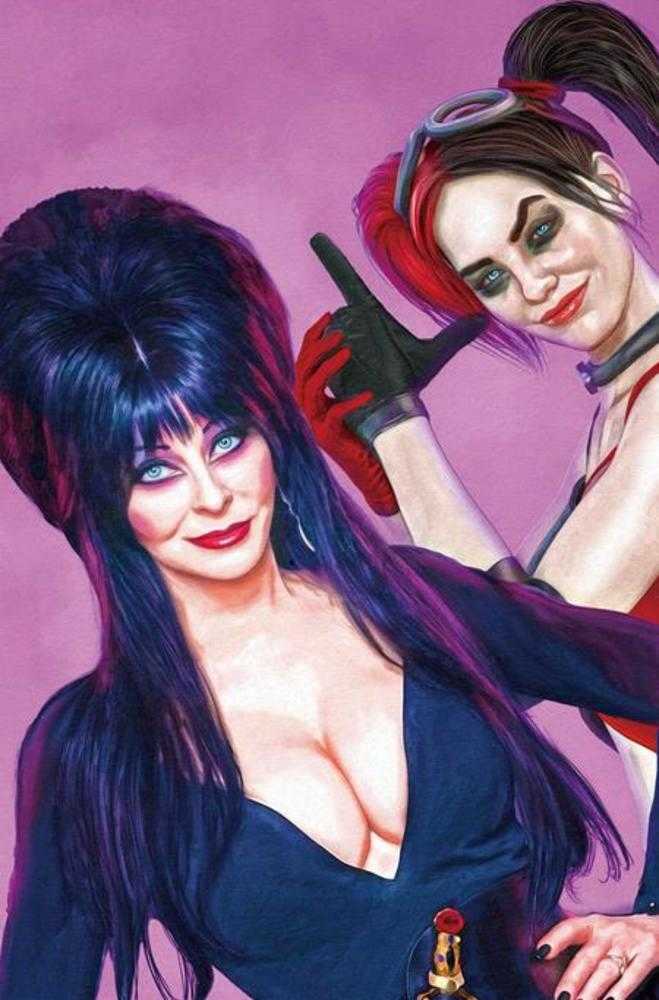 Harley Quinn X Elvira #1 1:15 Cover Za Mark Spears Pink Virgin Foc Bonus Variant