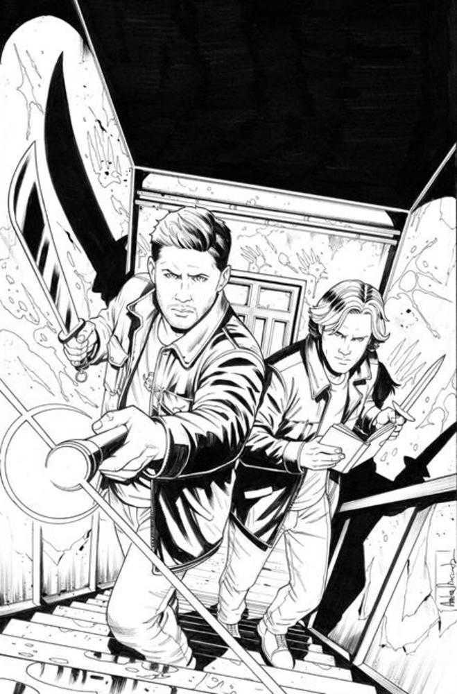 Supernatural #3 1:15 Cover H Eder Messias Line Art Full Art Variant