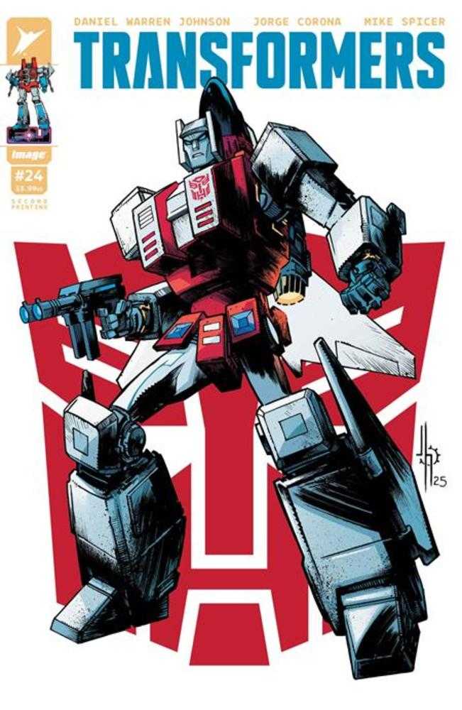 Transformers #24 2nd Printing Cover B Jason Howard Autobot Variant