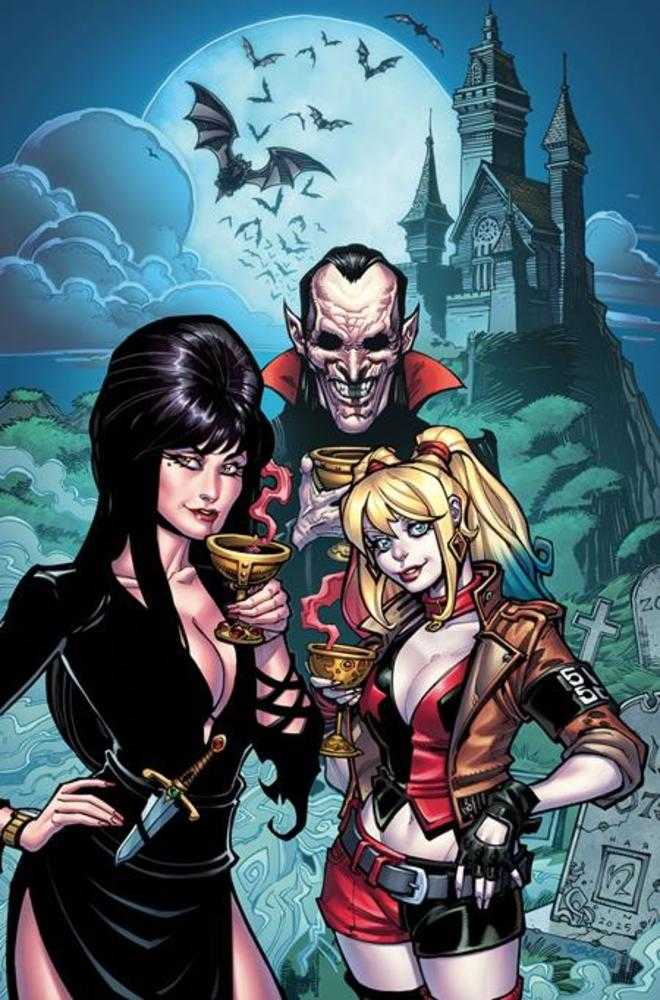 Harley Quinn X Elvira #4 1:15 Cover K Chad Hardin Full Art Variant