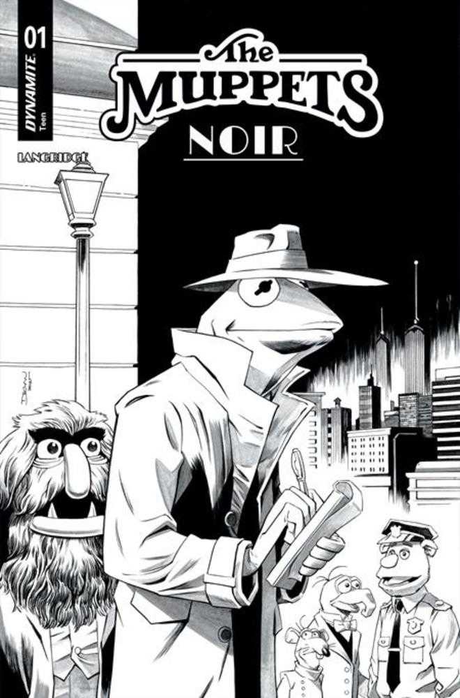 Muppets Noir #1 1:10 Cover F Declan Shalvey Line Art Variant