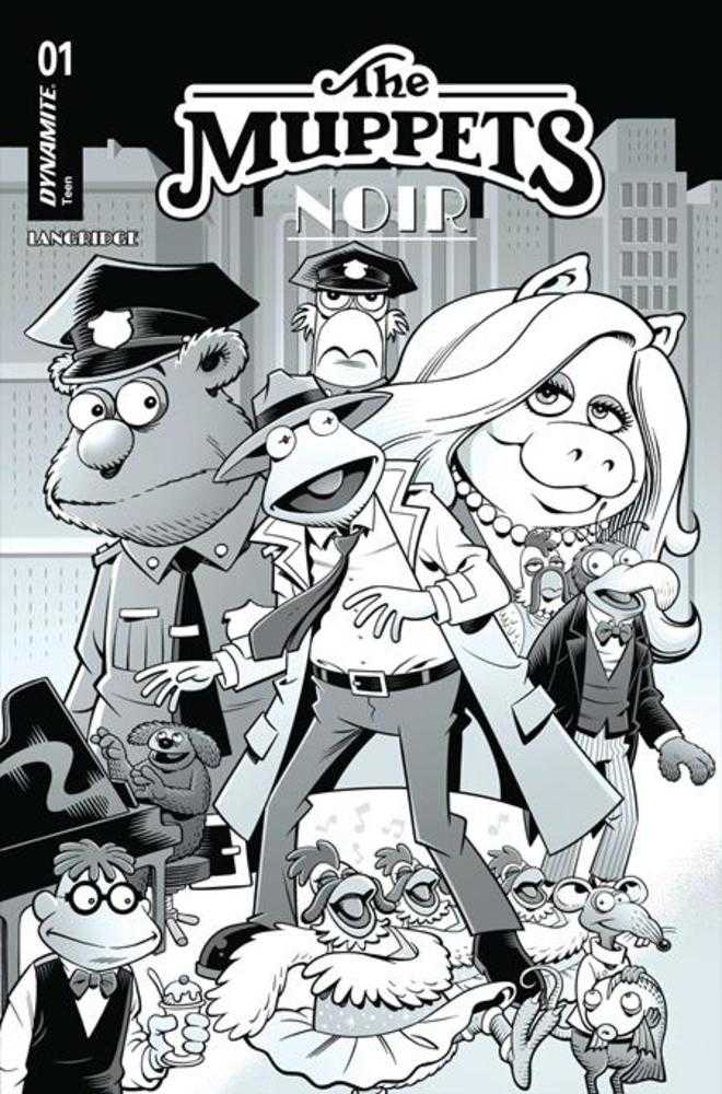 Muppets Noir #1 1:15 Cover G Roger Langridge Line Art Variant