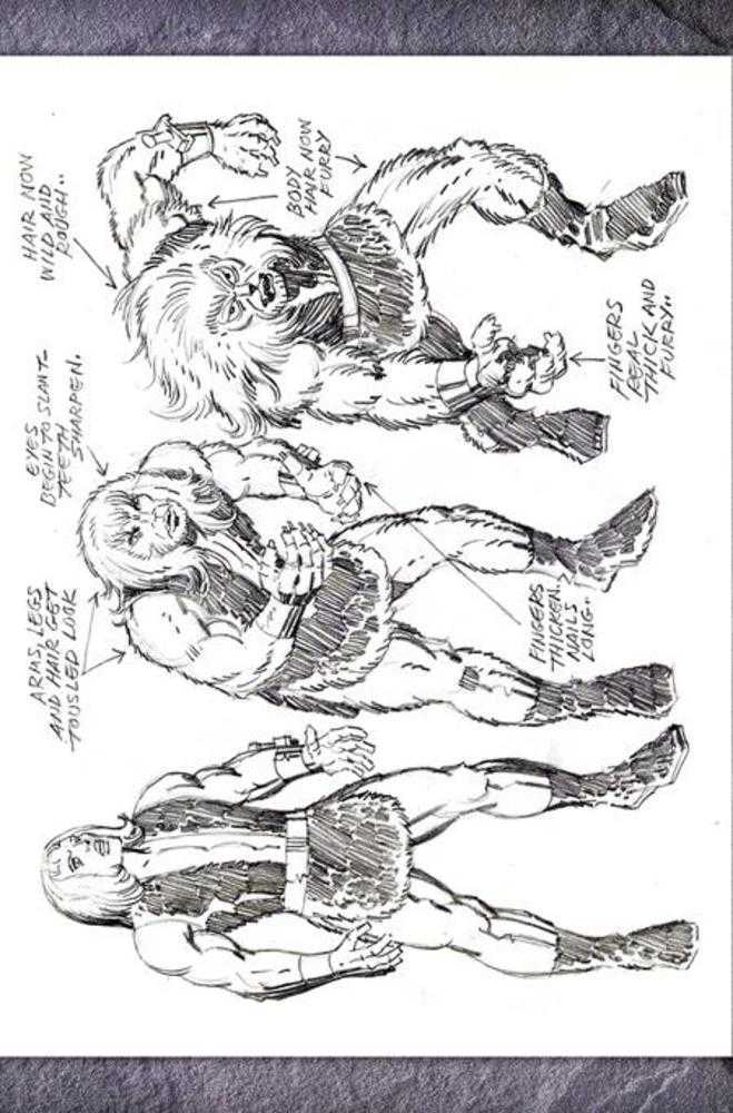 Thundarr The Barbarian #1 1:7 Cover U Jack Kirby Model Sheet Virgin Foc Bonus Variant