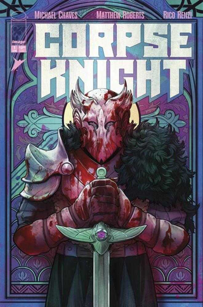 Corpse Knight #1 (Of 6) 1:25 Cover D Nimit Malavia Stained Glass Variant (Mature)