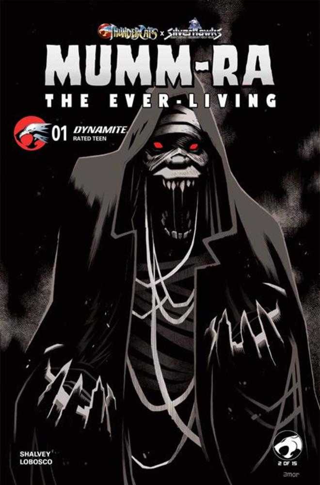 Mummra The Everliving #1 1:20 Cover K John Amor Black & White Variant