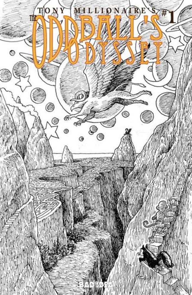 Oddballs Odyssey #1 (One Shot) 1:20 Cover F Tony Millionaire Black & White Variant