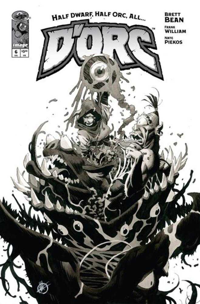 Dorc #6 1:50 Cover D Matteo Scalera Black & White Variant